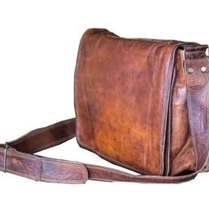 Leather Messenger Bag